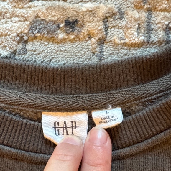 GAP Women's Dark Gray Sweatshirt - Picture 2 of 2